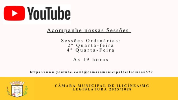 Acompanhe as sessões legislativas