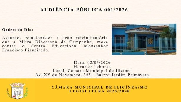 1º Audiência Pública